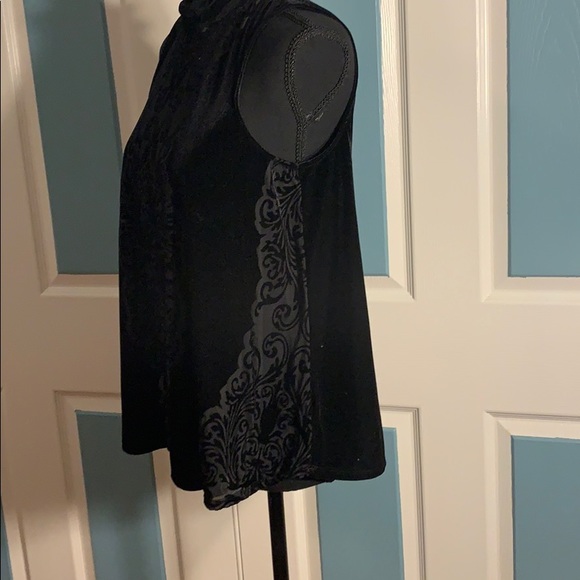 Gypsies & Moondust  Black Velvety Top (Small) - Picture 6 of 9